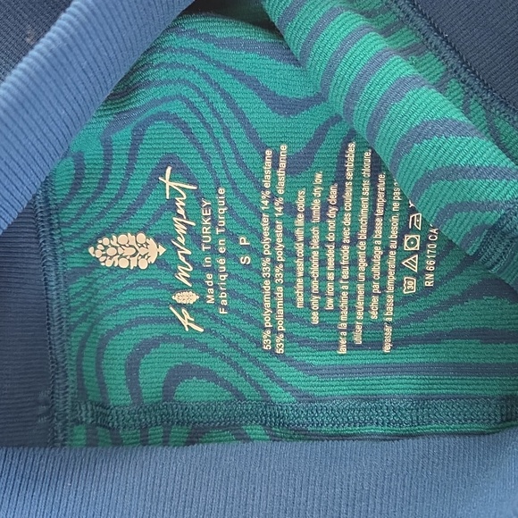 Free People Free Throw Jacquard Leggings FP Movement Small - Picture 8 of 11